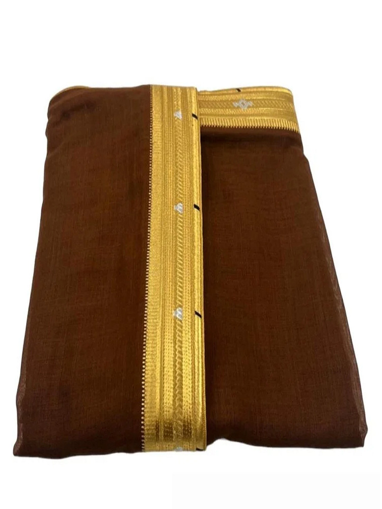 مشلح ملكي فاخر تطريز كمبيوتر - بني